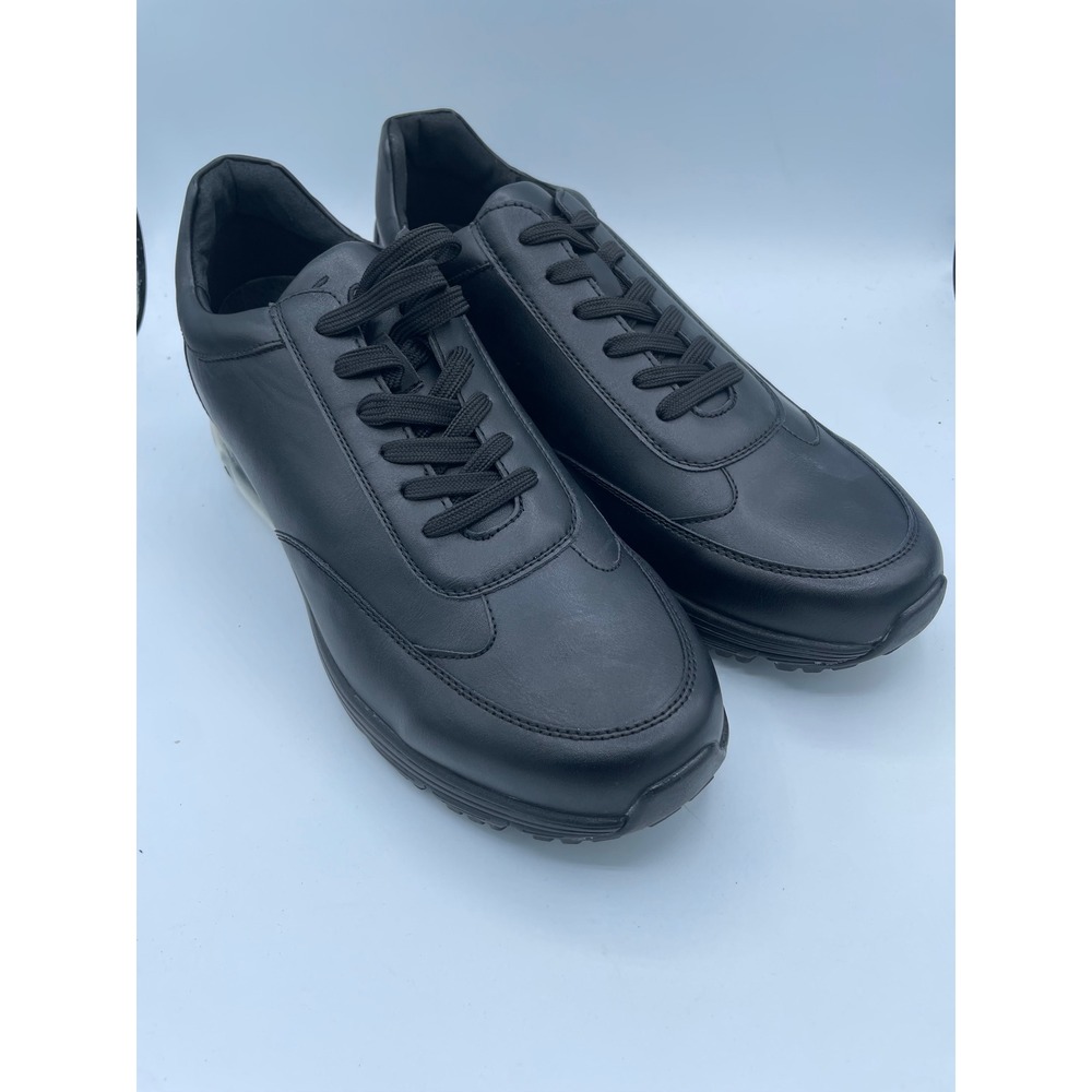 Sio Mens Shoes Size 15 Black Casual Lace Up Sneakers Clear Bubble Sole Camino000
